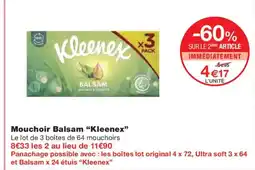 Monoprix KLEENEX Mouchoir Balsam offre