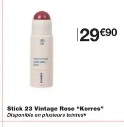 Monoprix KORRES Stick 23 Vintage Rose offre