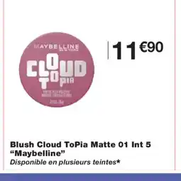 Monoprix MAYBELLINE Blush Cloud ToPia Matte 01 Int 5 offre