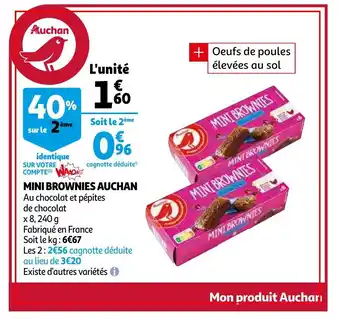 Auchan Mini brownies auchan offre