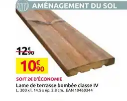 Mr Bricolage Lame de terrasse bombée classe IV offre