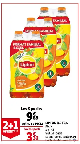 Auchan Lipton ice tea offre