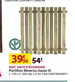 Mr Bricolage Portillon Réverso classe III offre