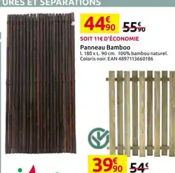 Mr Bricolage Panneau Bamboo offre