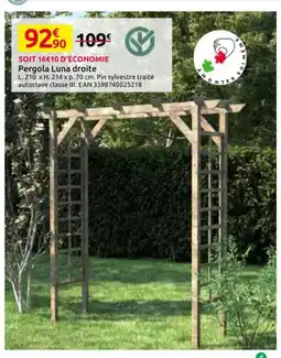 Mr Bricolage Pergola Luna droite offre