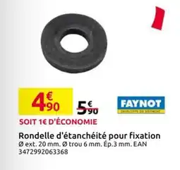 Mr Bricolage FAYNOT Rondelle d'étanchéité pour fixation offre