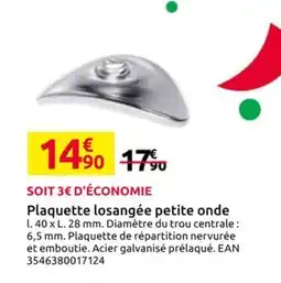 Mr Bricolage Plaquette losangée petite onde offre