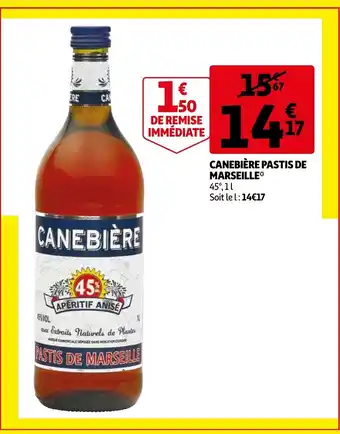 Auchan Canebière pastis de marseille offre