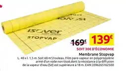 Mr Bricolage Membrane Stopvap offre