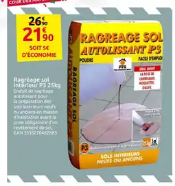 Mr Bricolage Ragréage sol intérieur offre
