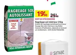 Mr Bricolage Ragréage sol intérieur offre