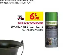 Mr Bricolage GT-ZINC 98 à froid foncé offre