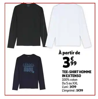 Auchan Tee-shirt homme in extenso offre