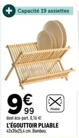 Centrakor L'égouttoir pliable offre
