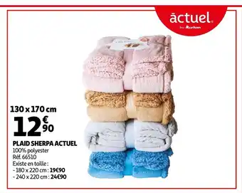 Auchan Plaid sherpa actuel offre