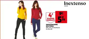 Auchan Panralon femme in extenso offre