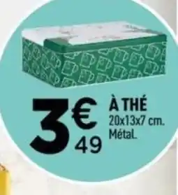 Centrakor À thé offre