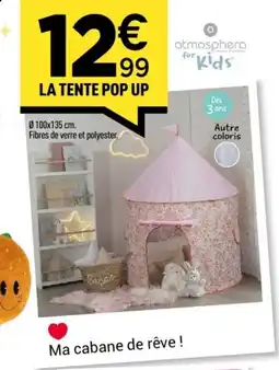 Centrakor La tente pop up offre