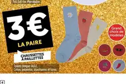 Centrakor Chaussettes a paillettes offre