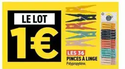 Centrakor Les 36 pinces à linge offre