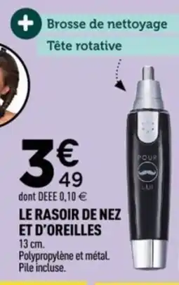 Centrakor Le rasoir de nez et d'oreilles offre