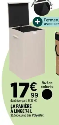 Centrakor La panière à linge offre