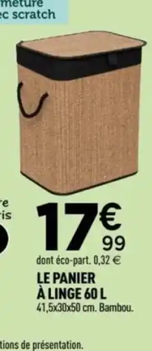 Centrakor Le panier à linge offre