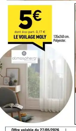 Centrakor Le voilage moly offre
