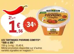 E.Leclerc SUD & SOL Les tartinades poivrons confits offre