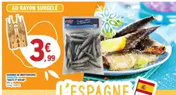 E.Leclerc GOLFE ET OCÉAN Sardines de méditerranée surgelées offre