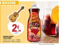 E.Leclerc DON SIMON Sangria rouge offre