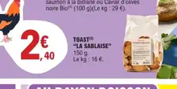 E.Leclerc LA SABLAISE Toast offre
