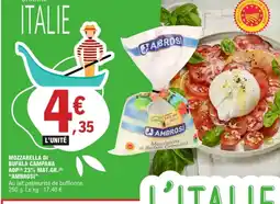 E.Leclerc AMBROSI Mozzarella di bufala campana ao 33% mat gr offre