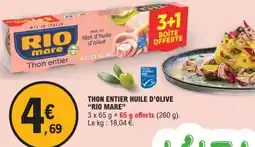E.Leclerc RIO MARE Thon entier huile d'olive offre