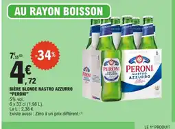 E.Leclerc PERONI Bière blonde nastro azzurro offre