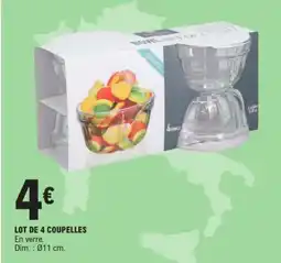 E.Leclerc Lot de 4 coupelles offre