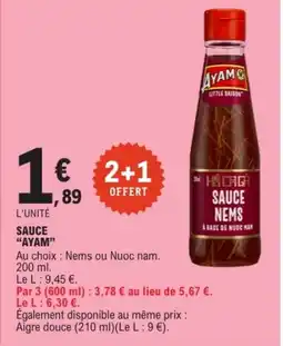 E.Leclerc AYAM Sauce offre