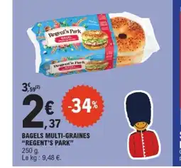 E.Leclerc REGENT'S PARK Bagels multi-graines offre