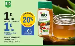 E.Leclerc BIO VILLAGE Sirop d'agave bio offre