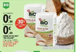 E.Leclerc BIO VILLAGE Farine de blé bio offre