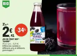 E.Leclerc BJORG Jus de fruit bio offre