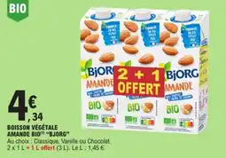 E.Leclerc BJORG Boisson végétale amande bio offre