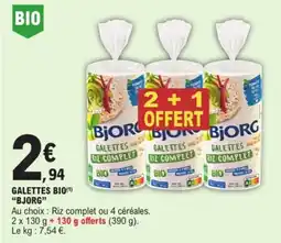E.Leclerc BJORG Galettes bio offre