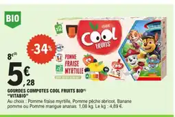 E.Leclerc Gourdes compotes cool fruits bio offre