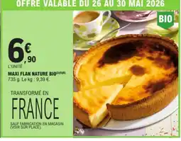 E.Leclerc Maxi flan nature bio offre