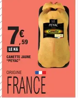 E.Leclerc PEYAC Canette jaune offre