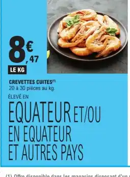 E.Leclerc Crevettes cuites offre