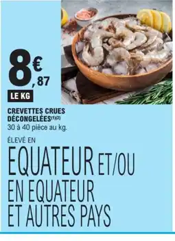 E.Leclerc Crevettes crues décongelées offre