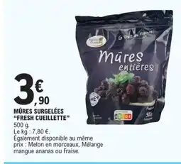 E.Leclerc FRESH CUEILLETTE Mûres surgelées offre