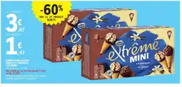 E.Leclerc EXTRÊME 8 minis cônes glacés vanille et chocolat offre